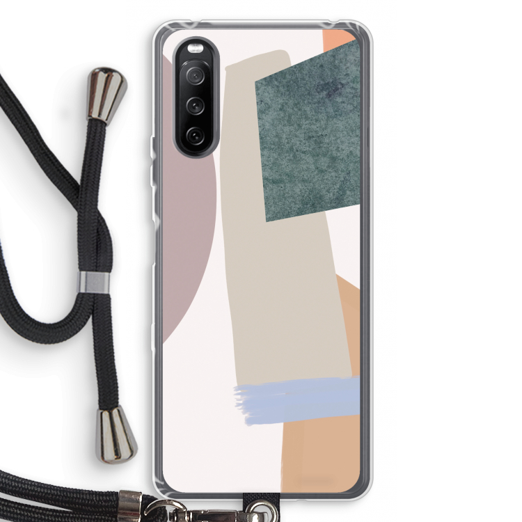 Lindo: Sony Sony Xperia 10 III Transparant Hoesje met koord