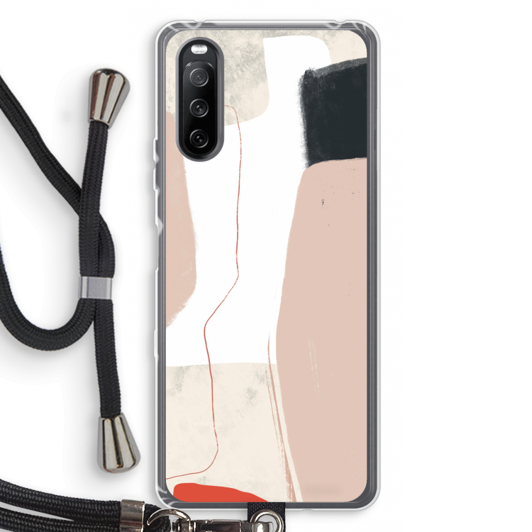 Lava: Sony Sony Xperia 10 III Transparant Hoesje met koord
