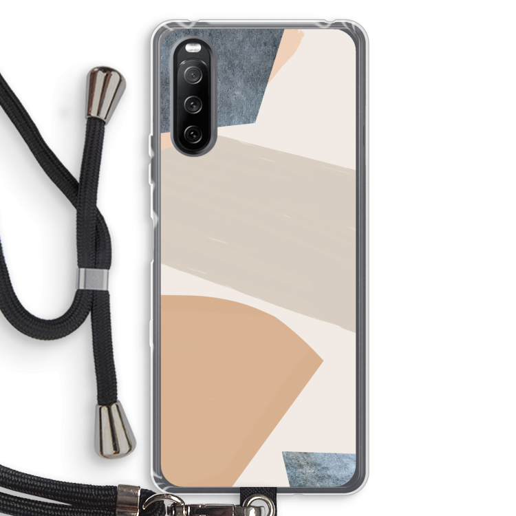 Formo: Sony Sony Xperia 10 III Transparant Hoesje met koord
