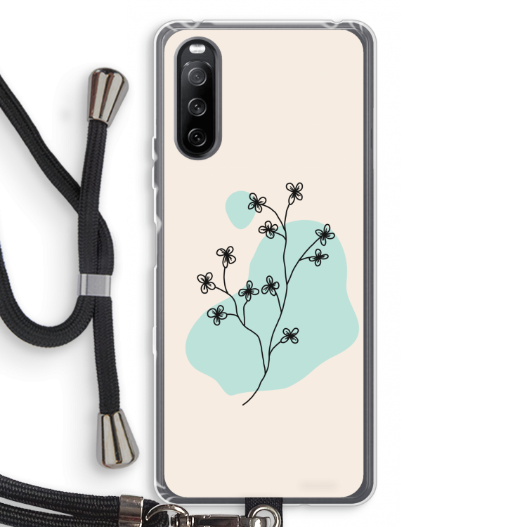 Love your petals: Sony Sony Xperia 10 III Transparant Hoesje met koord