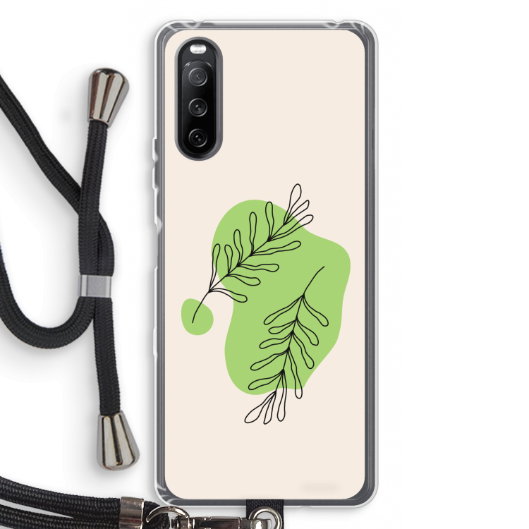 Beleaf in you: Sony Sony Xperia 10 III Transparant Hoesje met koord