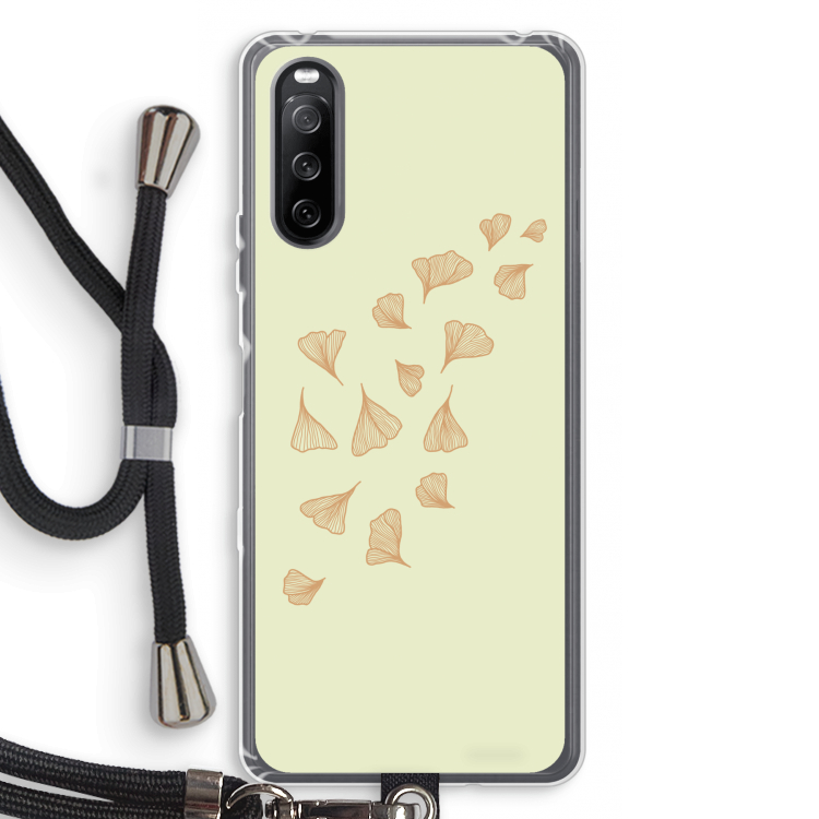 Falling Leaves: Sony Sony Xperia 10 III Transparant Hoesje met koord