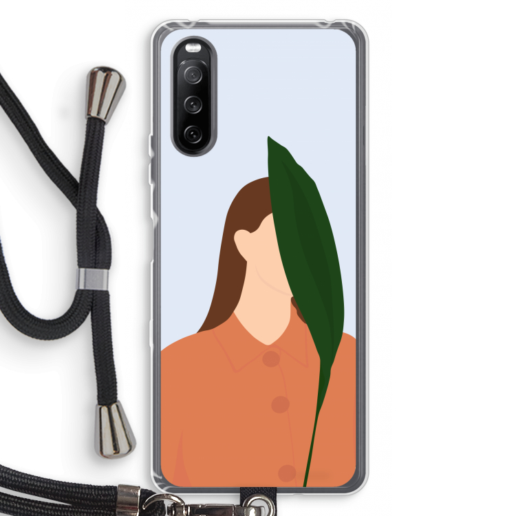 Leaf: Sony Sony Xperia 10 III Transparant Hoesje met koord