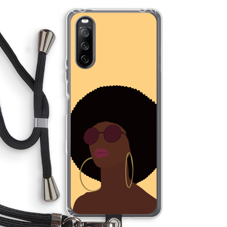 Golden hour: Sony Sony Xperia 10 III Transparant Hoesje met koord