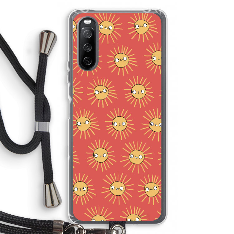 Zon: Sony Sony Xperia 10 III Transparant Hoesje met koord