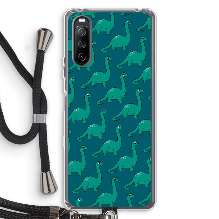 Diplodocus: Sony Sony Xperia 10 III Transparant Hoesje met koord