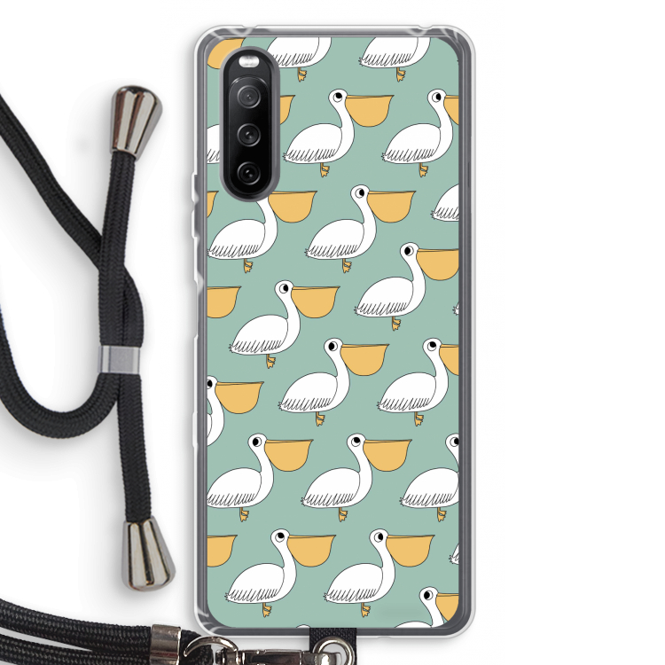 Pelican: Sony Sony Xperia 10 III Transparant Hoesje met koord