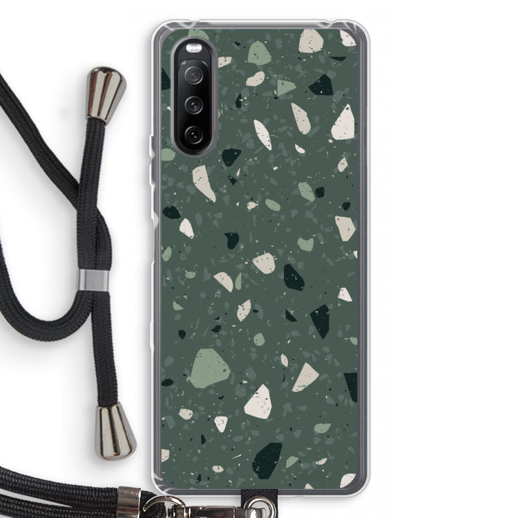 Terrazzo N°19: Sony Sony Xperia 10 III Transparant Hoesje met koord