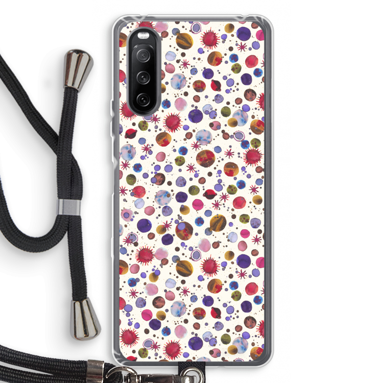 Planets Space: Sony Sony Xperia 10 III Transparant Hoesje met koord
