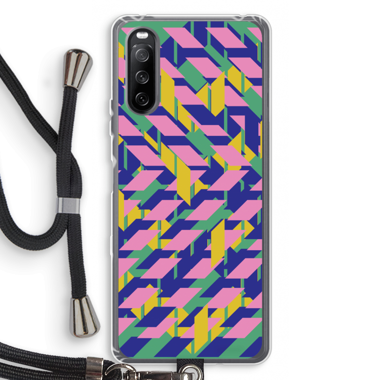 Skew Blush 1: Sony Sony Xperia 10 III Transparant Hoesje met koord