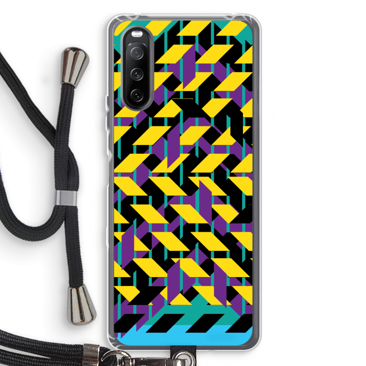 Skew Bee 3: Sony Sony Xperia 10 III Transparant Hoesje met koord