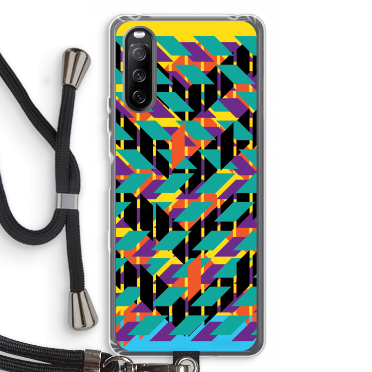 Skew Bee 1: Sony Sony Xperia 10 III Transparant Hoesje met koord