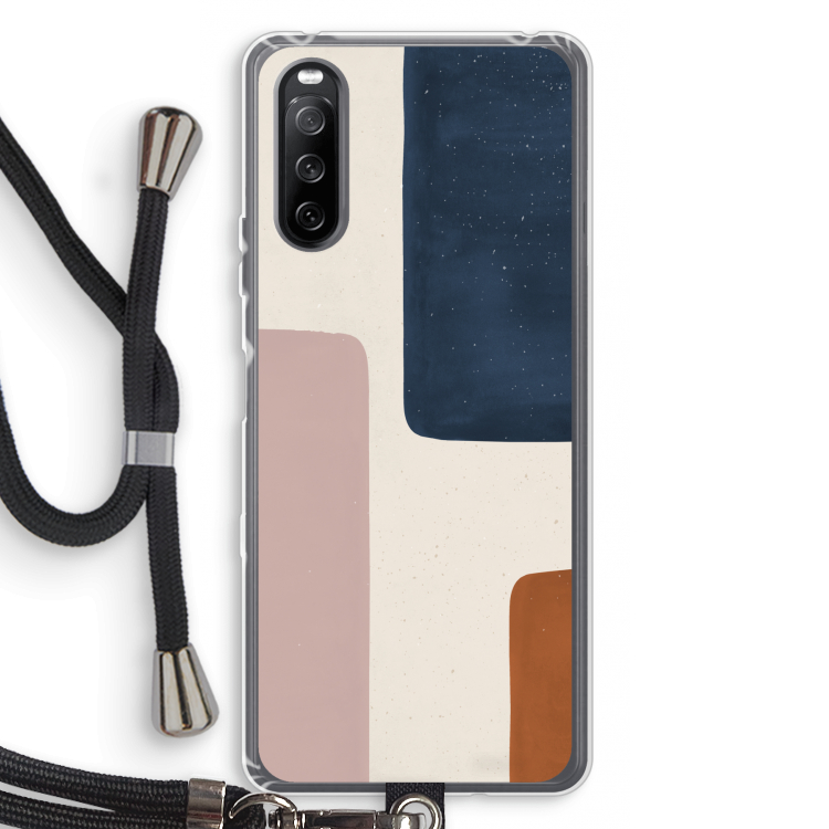 Geo #5: Sony Sony Xperia 10 III Transparant Hoesje met koord