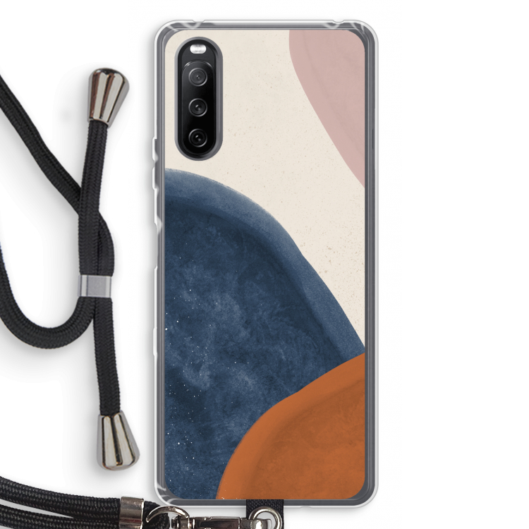 Geo #1: Sony Sony Xperia 10 III Transparant Hoesje met koord