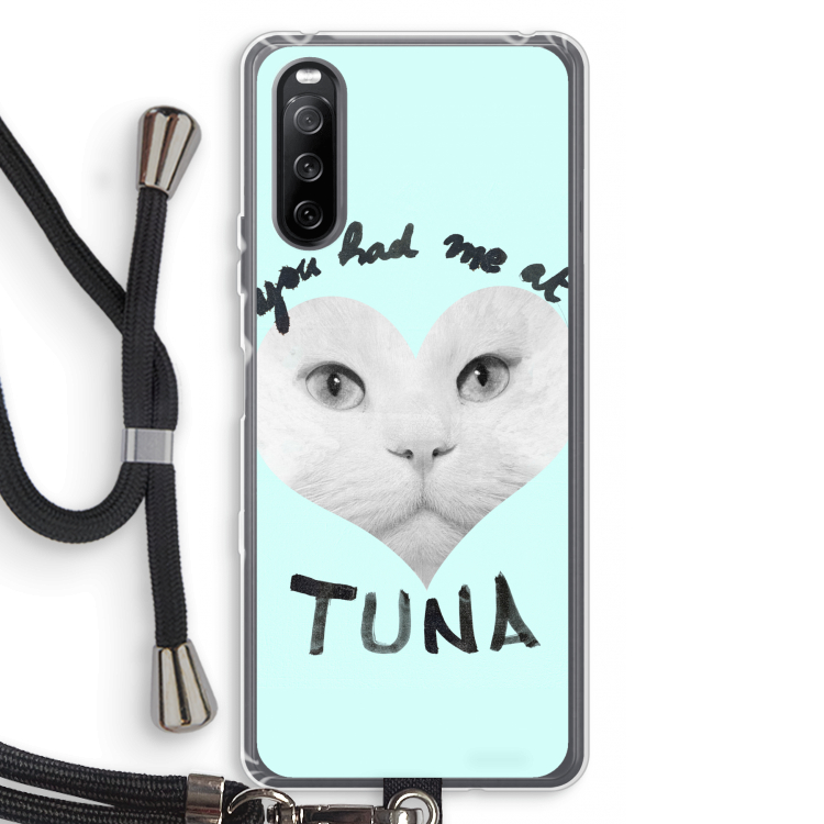 You had me at tuna: Sony Sony Xperia 10 III Transparant Hoesje met koord