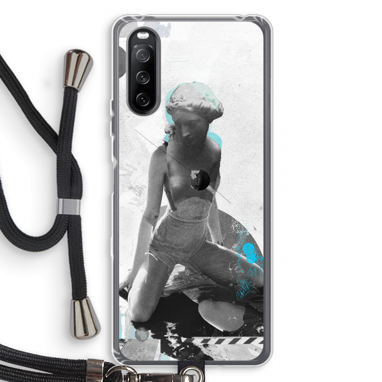 I will not feel a thing: Sony Sony Xperia 10 III Transparant Hoesje met koord