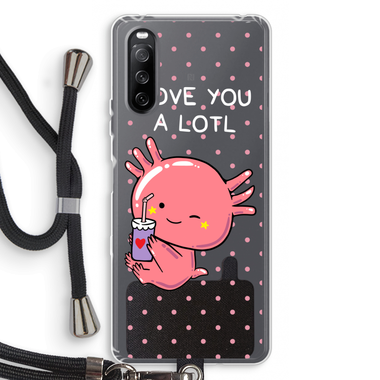 Love You A Lotl: Sony Sony Xperia 10 III Transparant Hoesje met koord