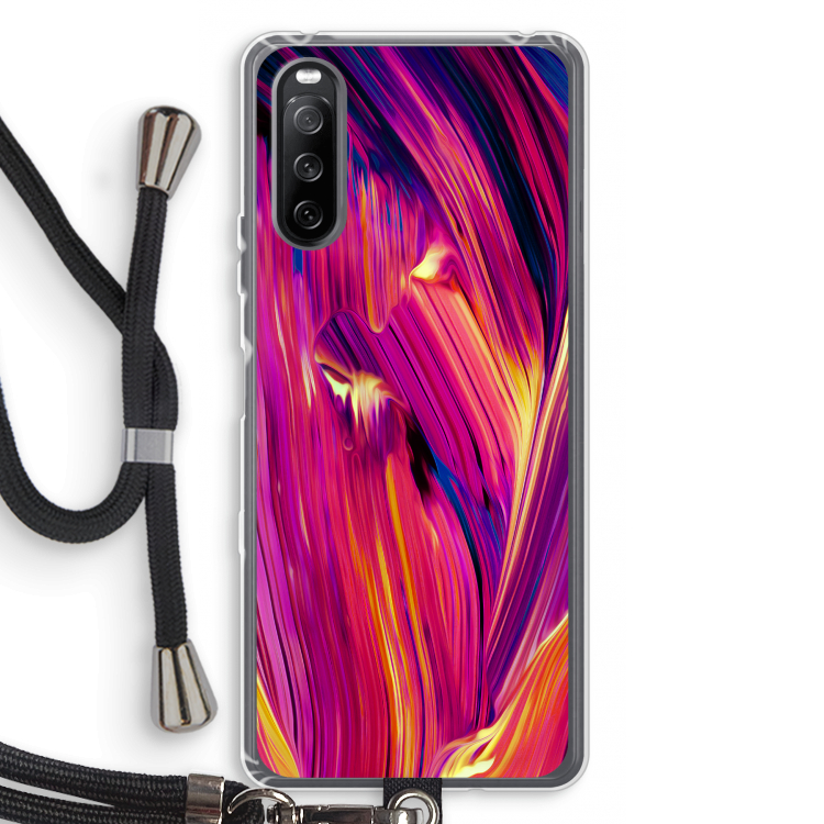 Phoenix: Sony Sony Xperia 10 III Transparant Hoesje met koord