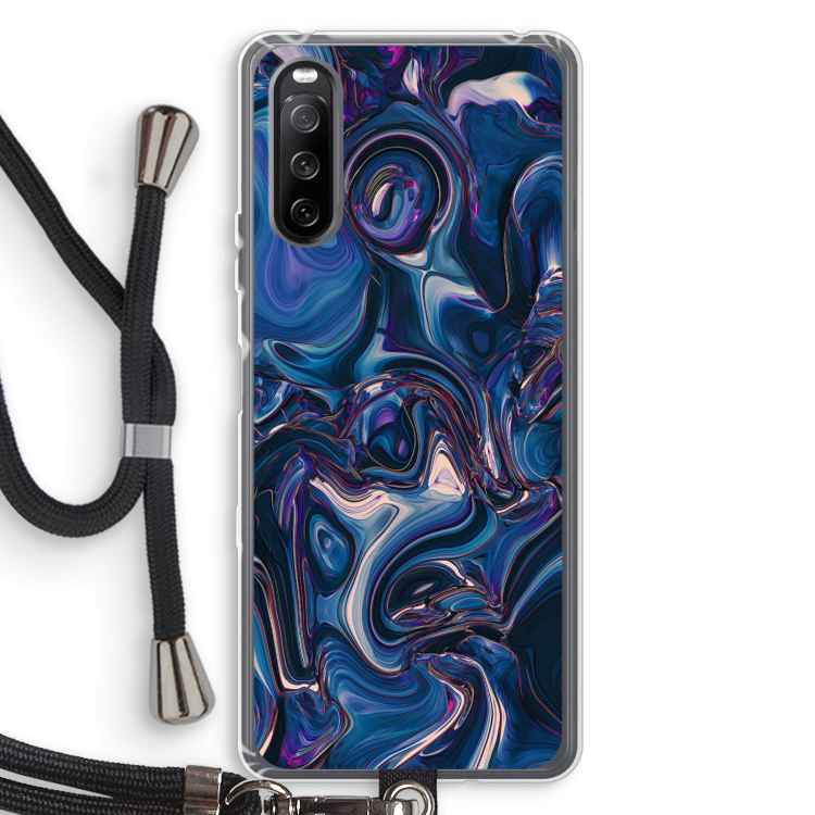 Mirrored Mirage: Sony Sony Xperia 10 III Transparant Hoesje met koord
