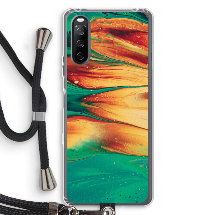 Green Inferno: Sony Sony Xperia 10 III Transparant Hoesje met koord