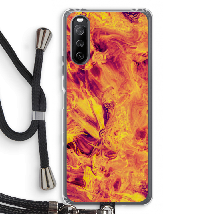 Eternal Fire: Sony Sony Xperia 10 III Transparant Hoesje met koord