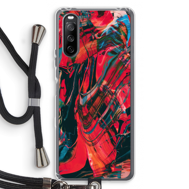 Endless Descent: Sony Sony Xperia 10 III Transparant Hoesje met koord