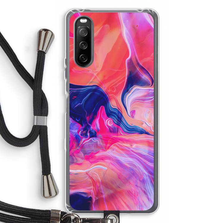 Earth And Ocean: Sony Sony Xperia 10 III Transparant Hoesje met koord