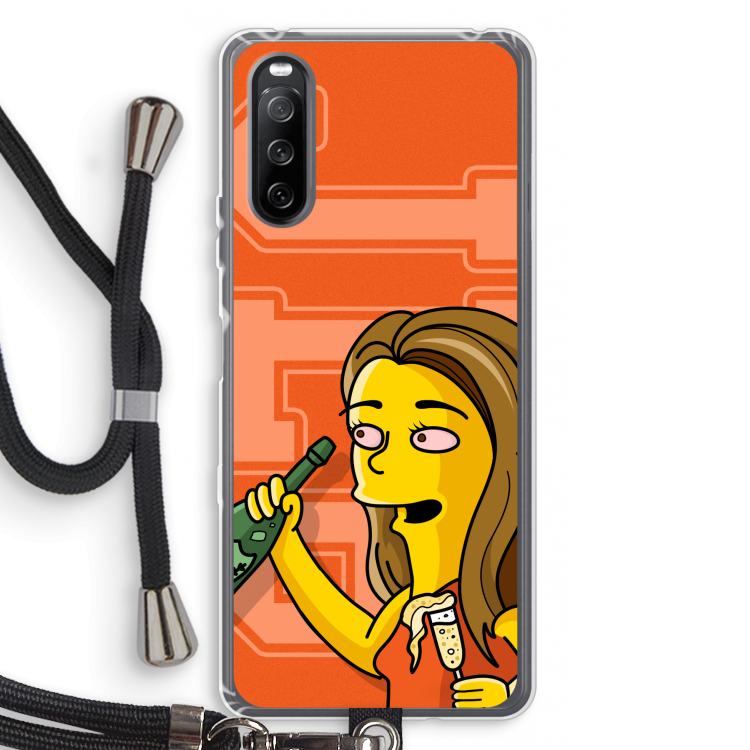 Jamie Lee Simpson: Sony Sony Xperia 10 III Transparant Hoesje met koord