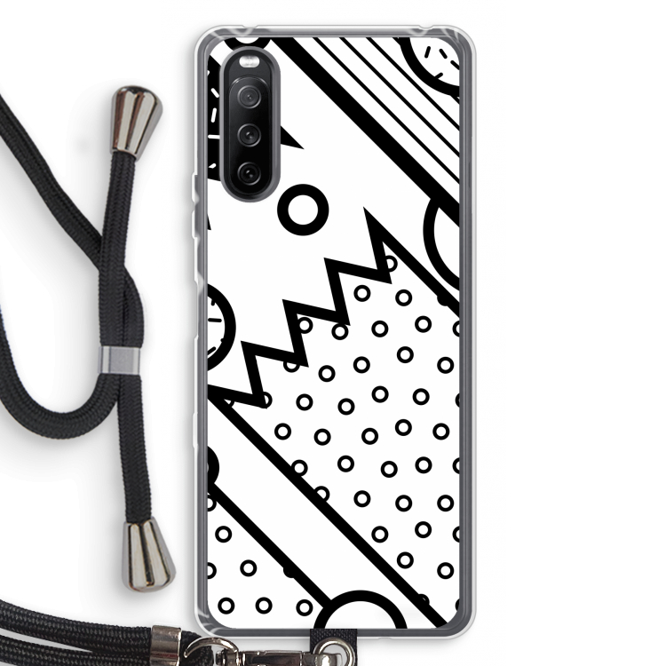 Pop Art #4: Sony Sony Xperia 10 III Transparant Hoesje met koord