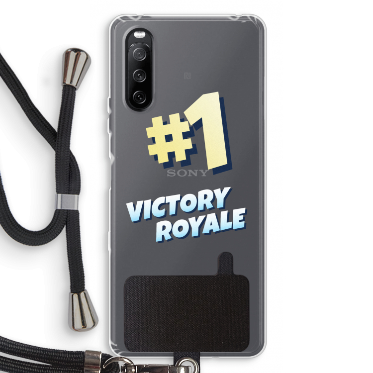 Victory Royale: Sony Sony Xperia 10 III Transparant Hoesje met koord