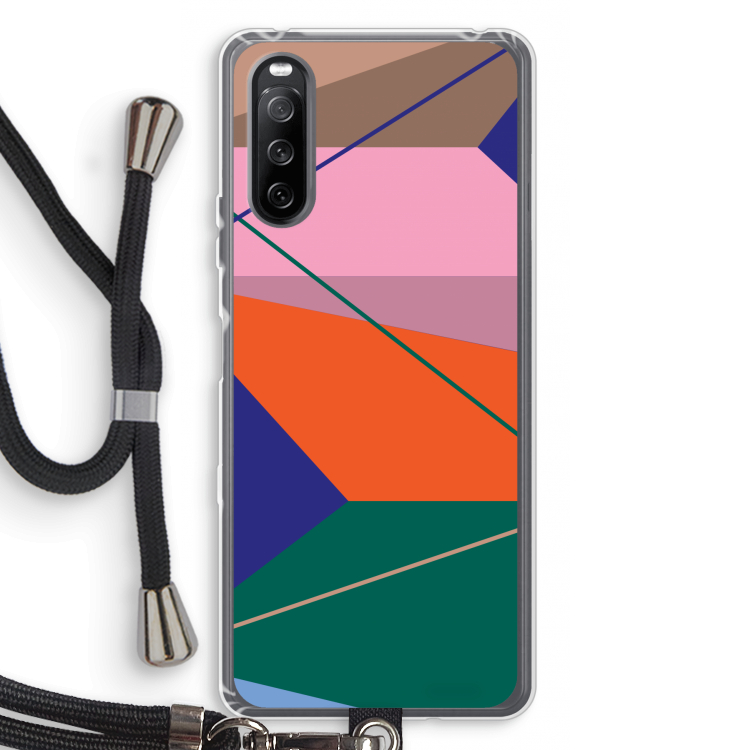 Gestalte 1: Sony Sony Xperia 10 III Transparant Hoesje met koord
