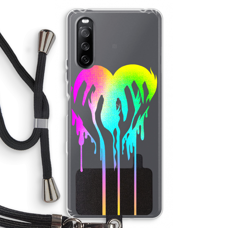Hold My Heart: Sony Sony Xperia 10 III Transparant Hoesje met koord