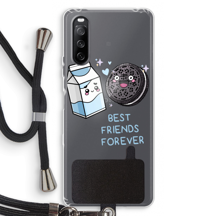 Best Friend Forever: Sony Sony Xperia 10 III Transparant Hoesje met koord