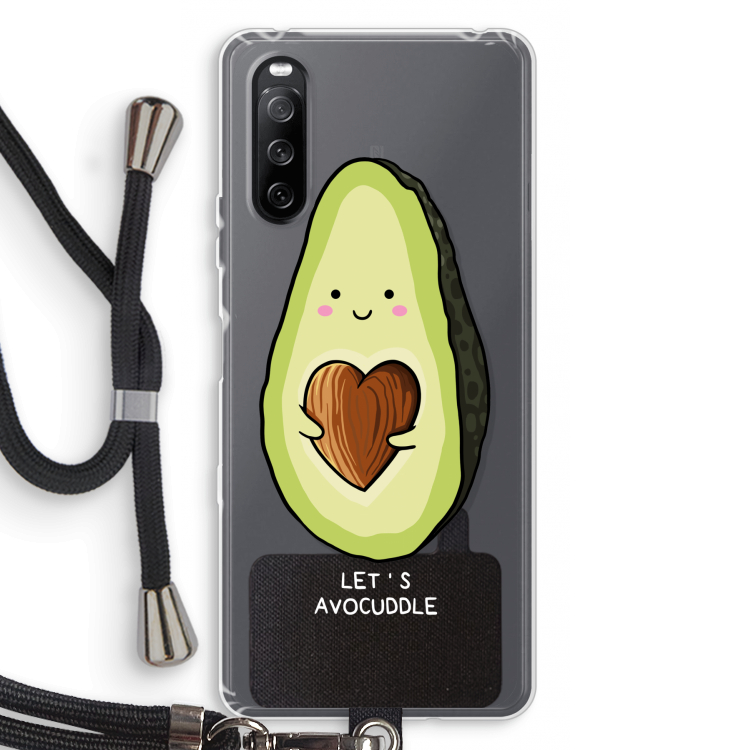 Avocuddle: Sony Sony Xperia 10 III Transparant Hoesje met koord