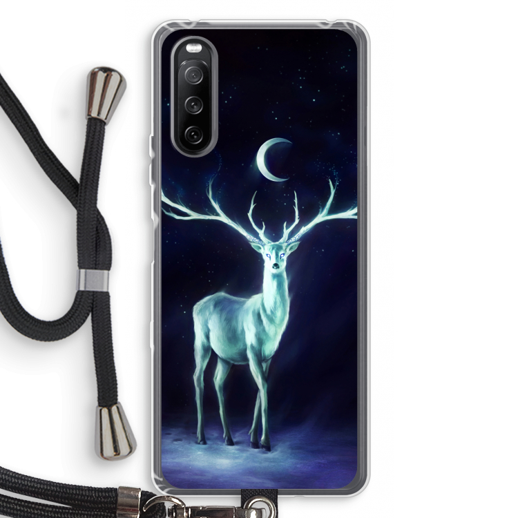 Nightbringer: Sony Sony Xperia 10 III Transparant Hoesje met koord