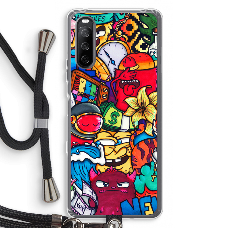 No Rules: Sony Sony Xperia 10 III Transparant Hoesje met koord