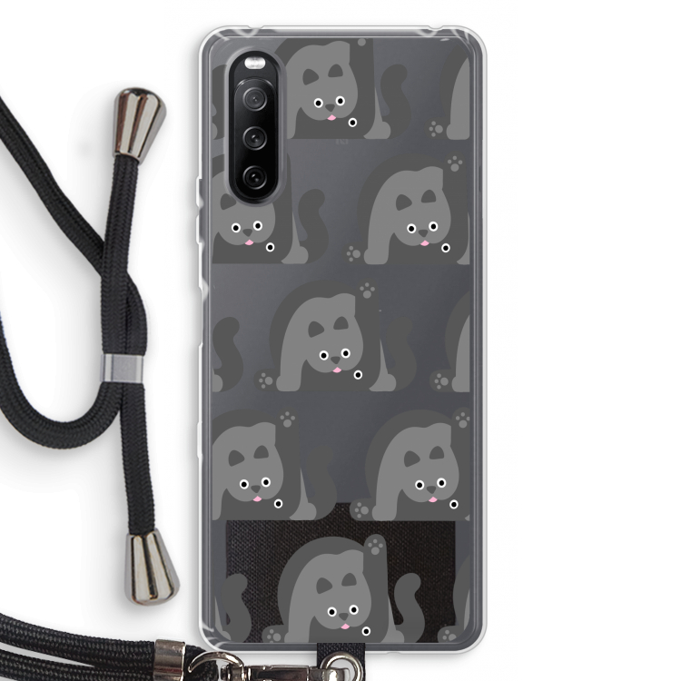 Cats: Sony Sony Xperia 10 III Transparant Hoesje met koord