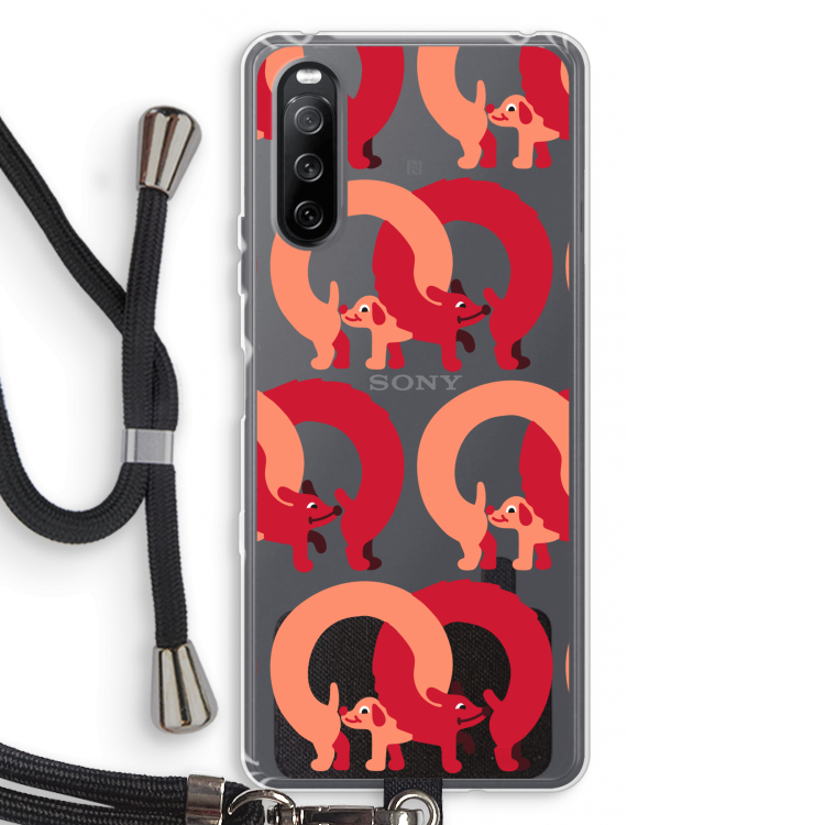 Dogs: Sony Sony Xperia 10 III Transparant Hoesje met koord