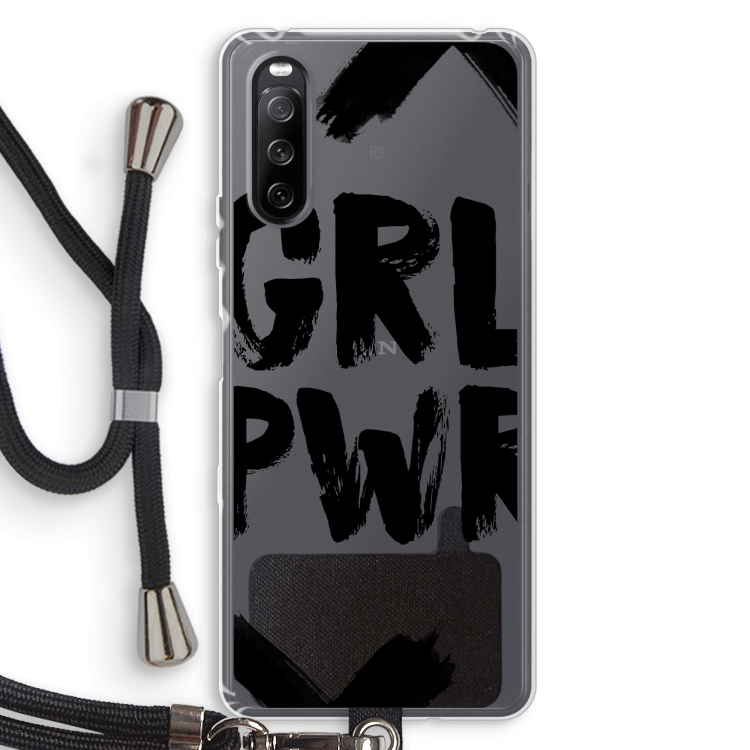 Girl Power #2: Sony Sony Xperia 10 III Transparant Hoesje met koord