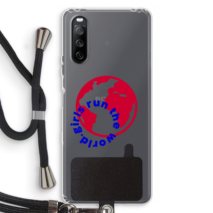 Run The World: Sony Sony Xperia 10 III Transparant Hoesje met koord