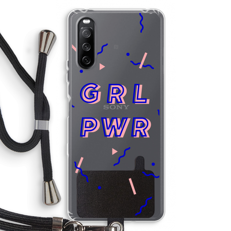 GRL PWR: Sony Sony Xperia 10 III Transparant Hoesje met koord