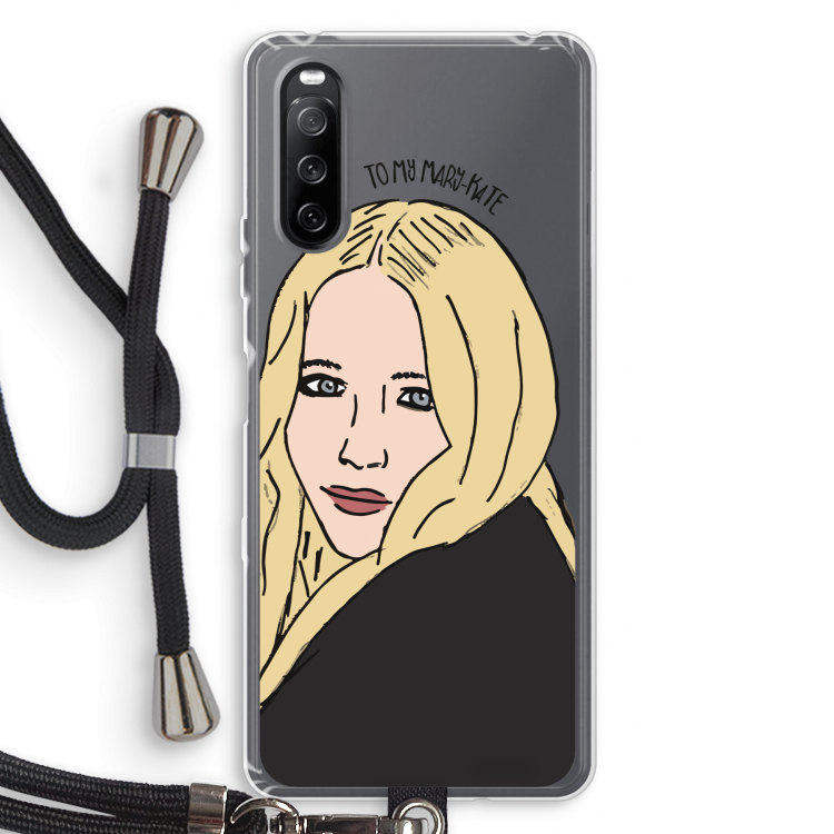 Mary Kate: Sony Sony Xperia 10 III Transparant Hoesje met koord