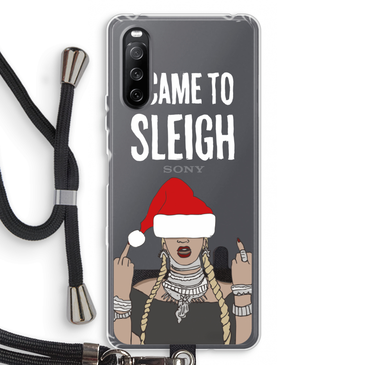 Came To Sleigh: Sony Sony Xperia 10 III Transparant Hoesje met koord
