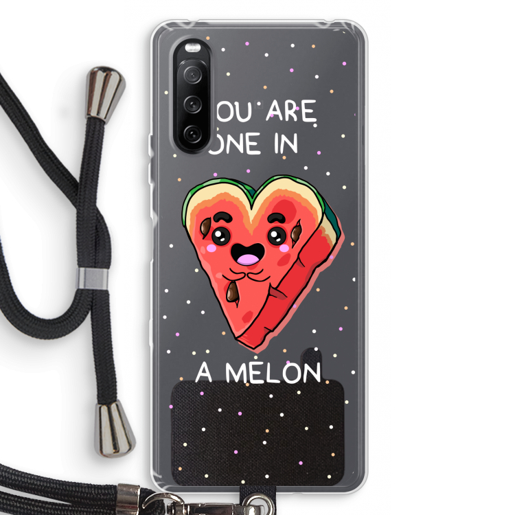 One In A Melon: Sony Sony Xperia 10 III Transparant Hoesje met koord