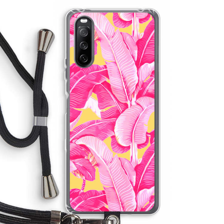 Pink Banana: Sony Sony Xperia 10 III Transparant Hoesje met koord