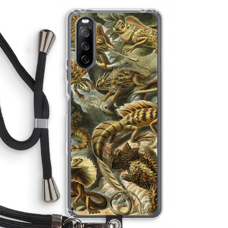Haeckel Lacertilia: Sony Sony Xperia 10 III Transparant Hoesje met koord