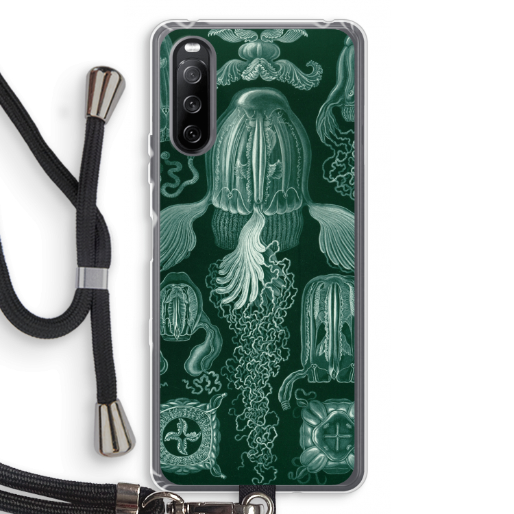 Haeckel Cubomedusae: Sony Sony Xperia 10 III Transparant Hoesje met koord