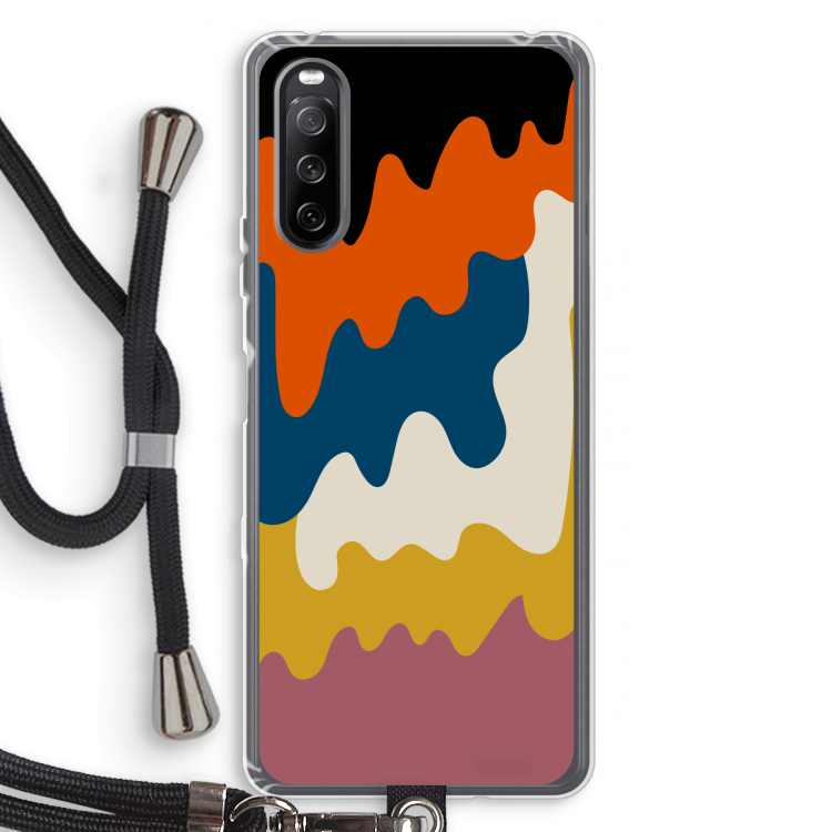 Baar A: Sony Sony Xperia 10 III Transparant Hoesje met koord