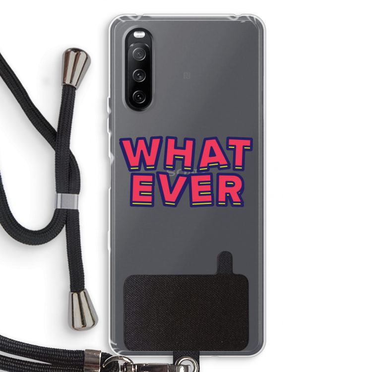 Whatever: Sony Sony Xperia 10 III Transparant Hoesje met koord