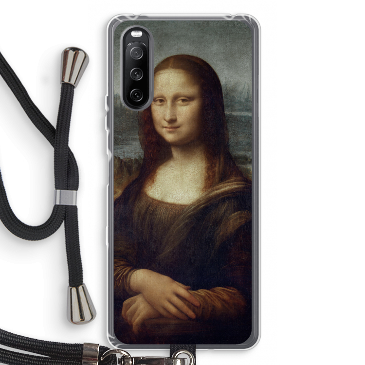 Mona Lisa: Sony Sony Xperia 10 III Transparant Hoesje met koord